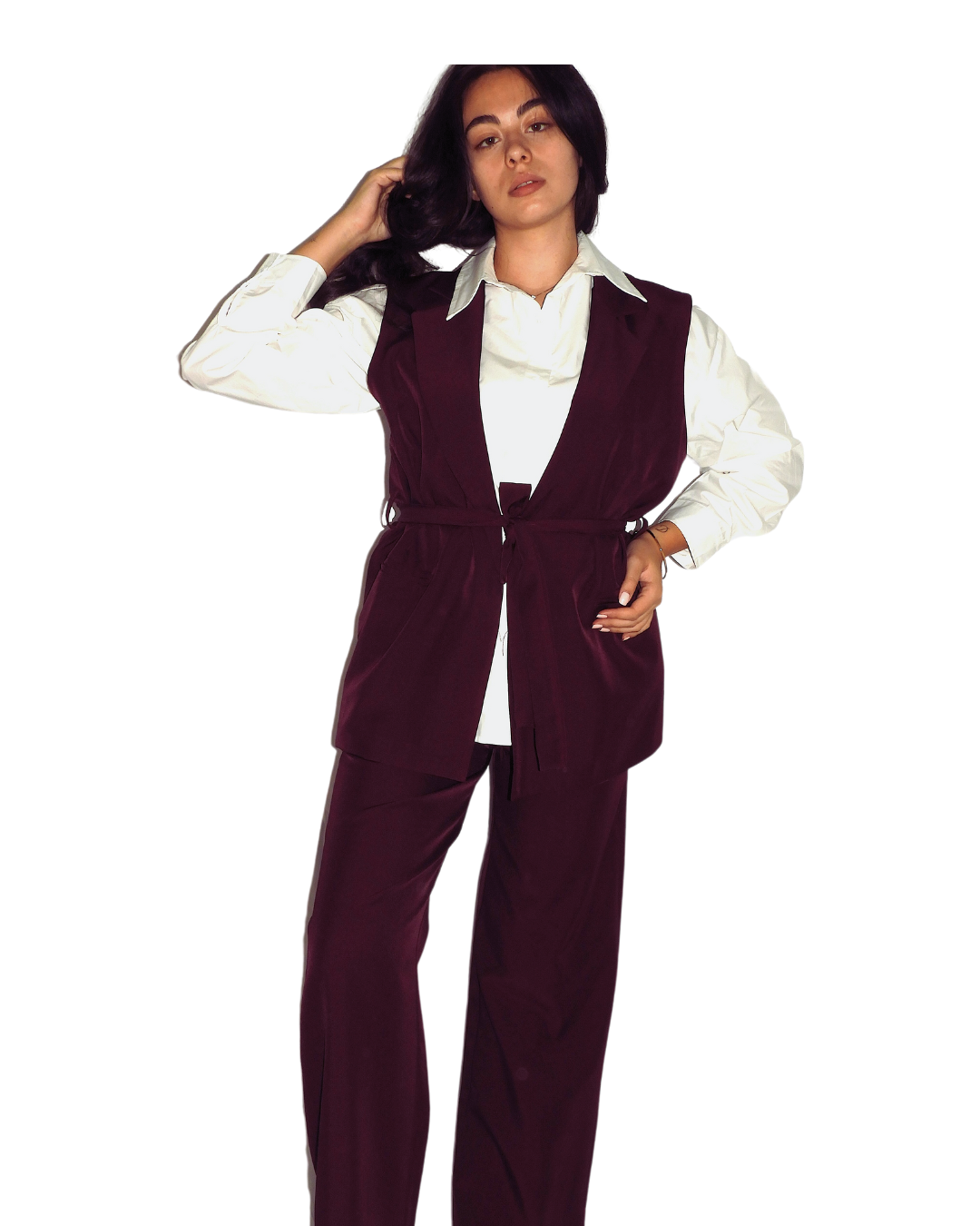 Coordinato gilet fiocco