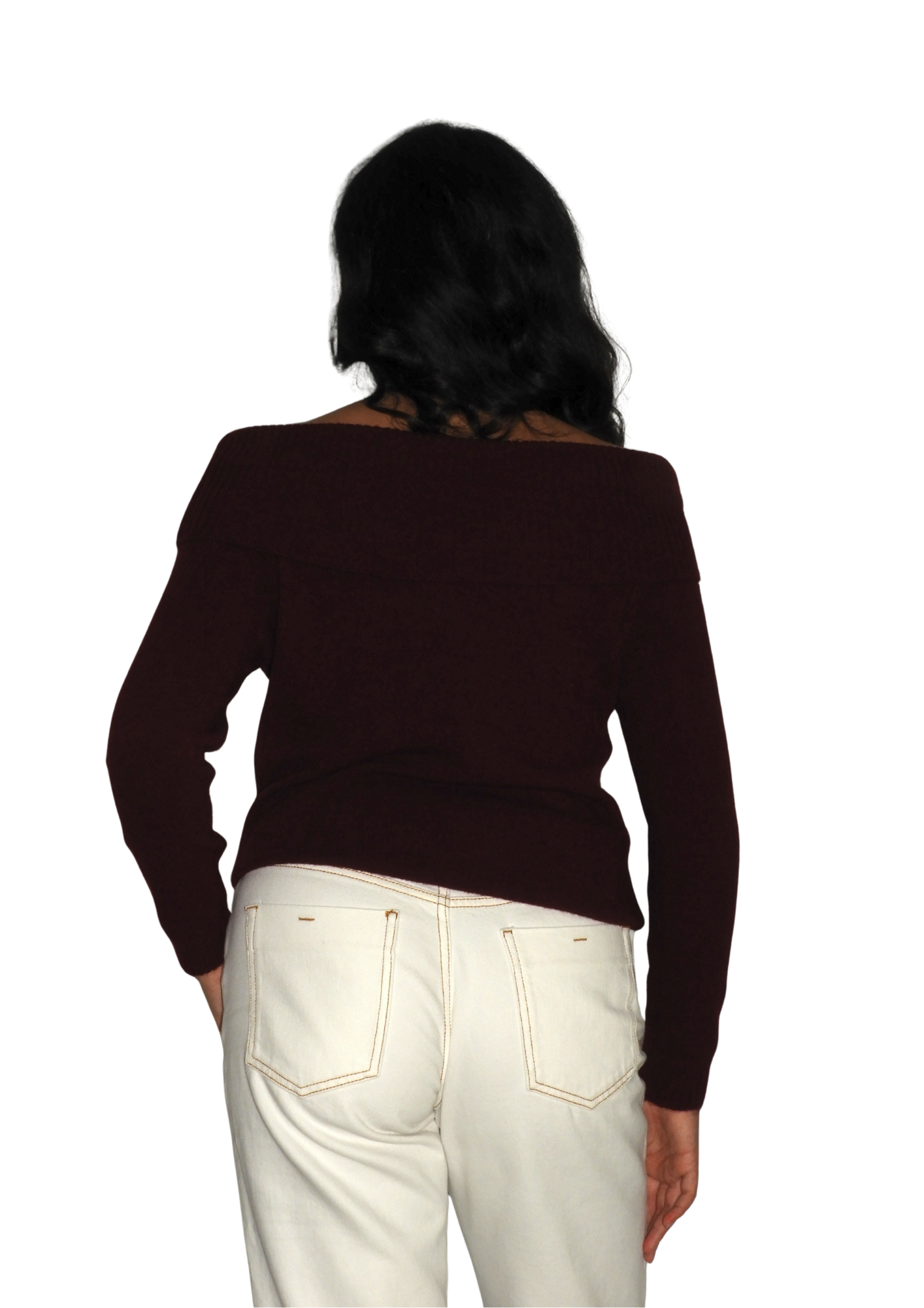 Maglione a spalle scoperte